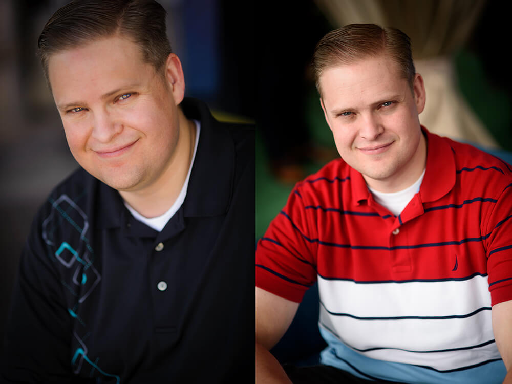 Chris before Keto vs Chris after Keto.