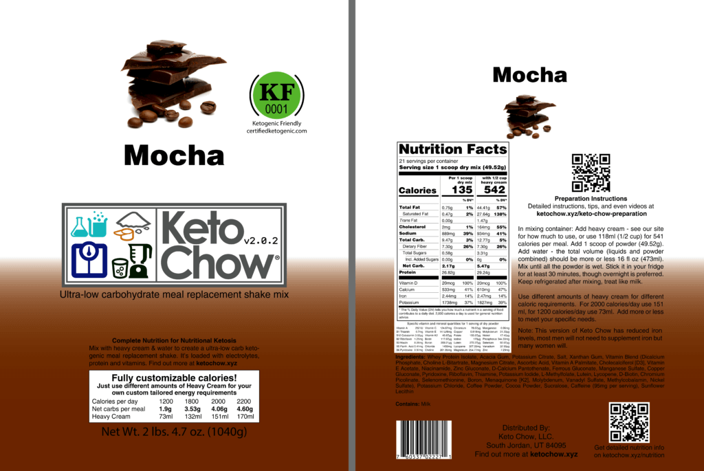 Keto Chow 2.0.2 Week Mocha