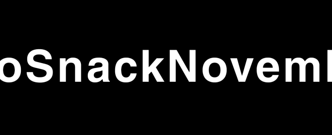 #nosnacknovember