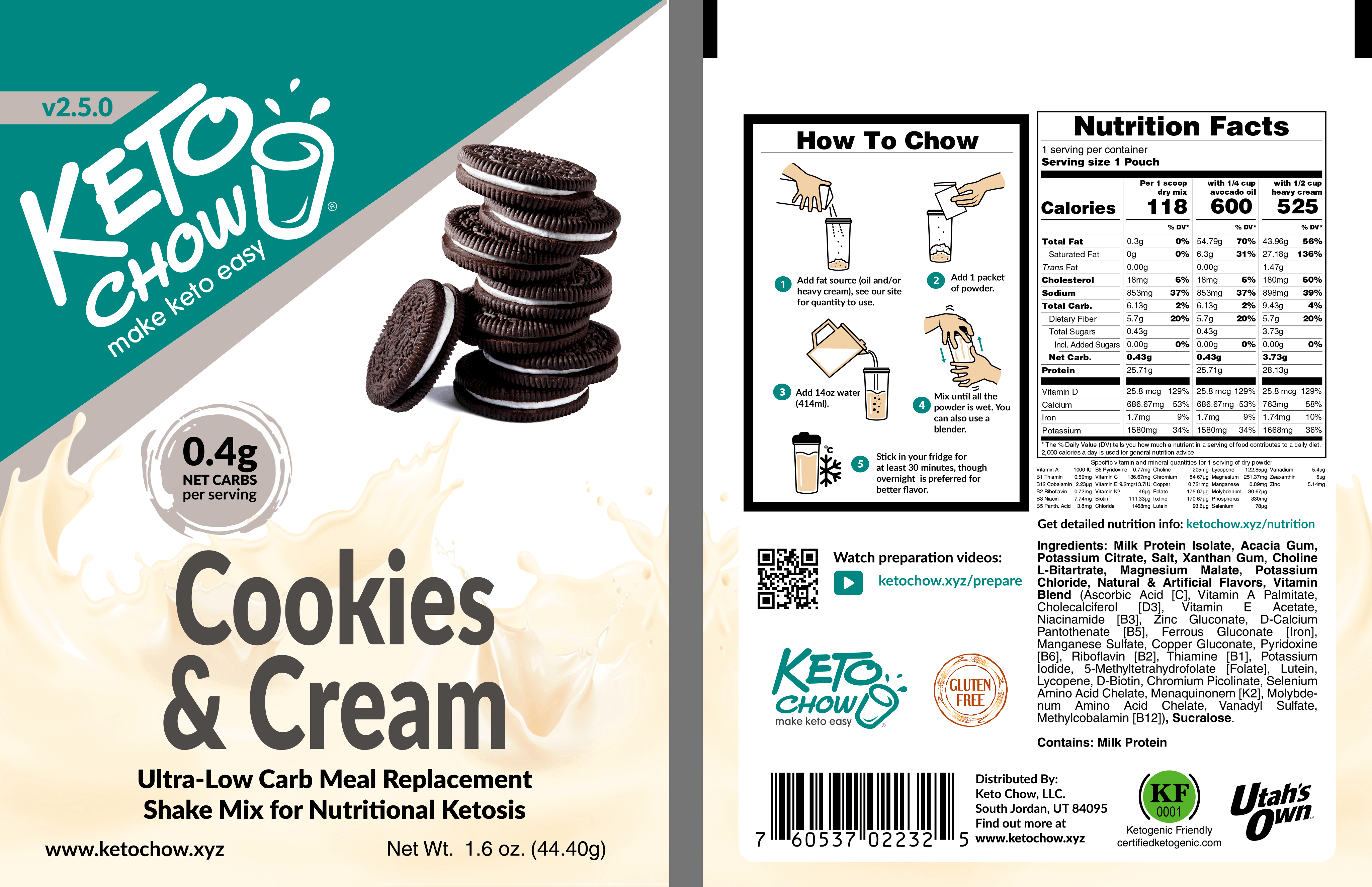 Cookies and Cream Sample
