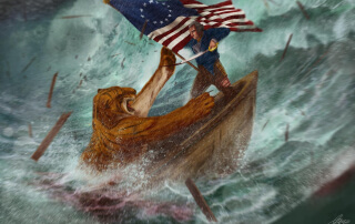 George Washington VS. Bengal tiger....during a hurricane.