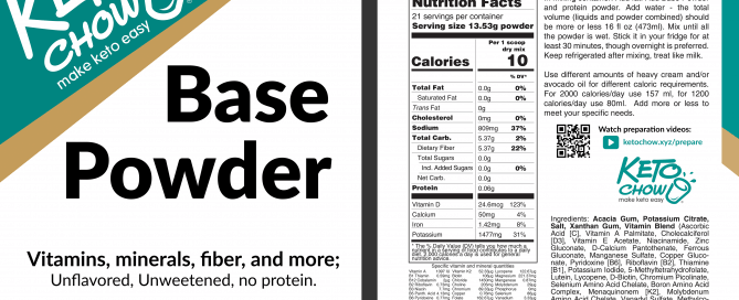Keto Chow Base Powder