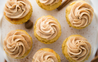 Eggnog Cannoli Cupcakes