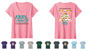 Keto Chow V-neck T-Chirt