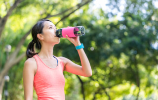 Sport Woman Drinking Of Water