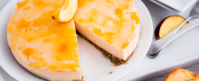 Ginger peach cheesecake 23