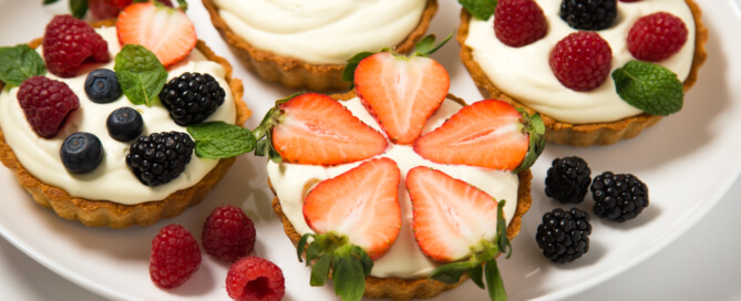 Vanilla cream tart white 11