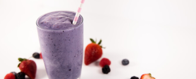 Strawberry mixed berry milkshake white 8