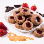 Peanut Butter Jelly Thumbprint Cookies White 8