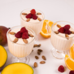 Mango Orange Yogurt With Raspberries White 5