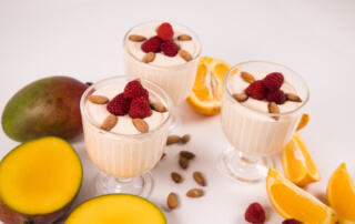 mango orange yogurt with raspberries - white-5