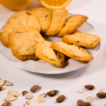 Orange Almond Shortbread Cookies White 9