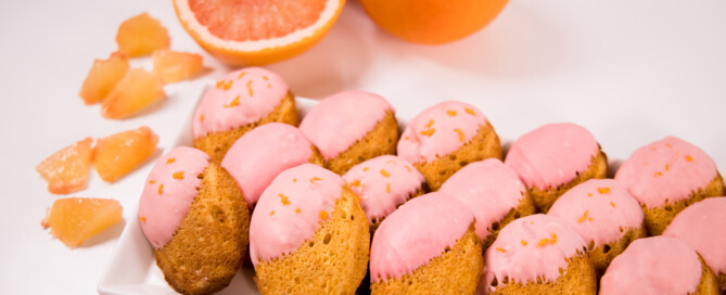Guava grapefruit madeleines white 4