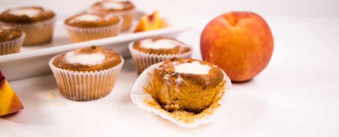 Peach almond muffins white 5