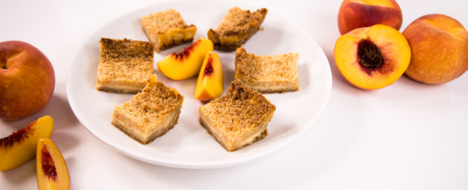 Peaches and cream crumb bars white 2
