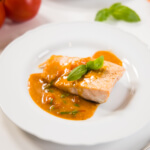 salmon with creamy tomato basil sauce - white-9